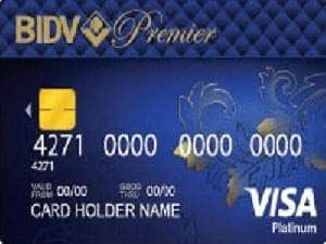 The tin dung BIDV Visa Premier