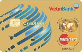 The tin dung quoc te Vietinbank Cremium MasterCard vang